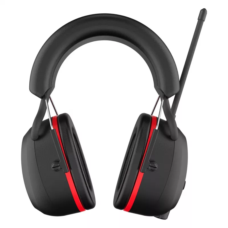 Auscultadores de proteção auditiva PerfectPro H-40 para estaleiros com rádio DAB+/FM, Bluetooth 5.2, SNR 30 dB, IPX4, USB-C, preto