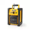 Rádio FM Nedis RDFM3100YW - rádio FM portátil com Bluetooth e AUX, IPX5, amarelo