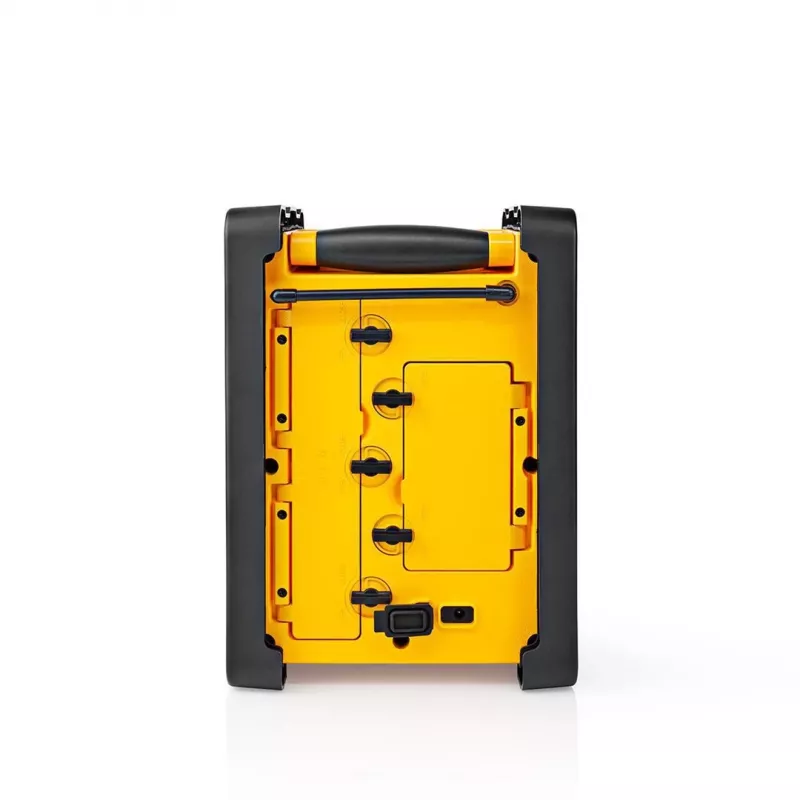 Rádio FM Nedis RDFM3100YW - rádio FM portátil com Bluetooth e AUX, IPX5, amarelo
