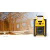 Rádio FM Nedis RDFM3100YW - rádio FM portátil com Bluetooth e AUX, IPX5, amarelo