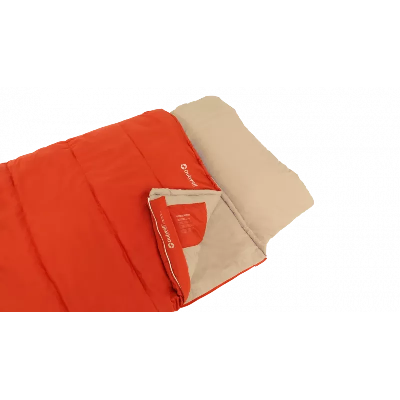 Saco-cama Outwell Contour Lux Red 220 x 85 cm -19 a 15 °C fecho à direita