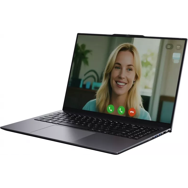 Chuwi CoreBook Plus P K1 Ryzen 5 7430U 16 polegadas WUXGA AntiGlare 16GB 512GB SSD Teclado retroiluminado Windows 11 Pro preto