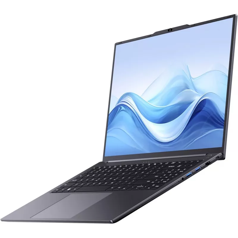 Chuwi CoreBook Plus P K1 Ryzen 5 7430U 16 polegadas WUXGA AntiGlare 16GB 512GB SSD Teclado retroiluminado Windows 11 Pro preto