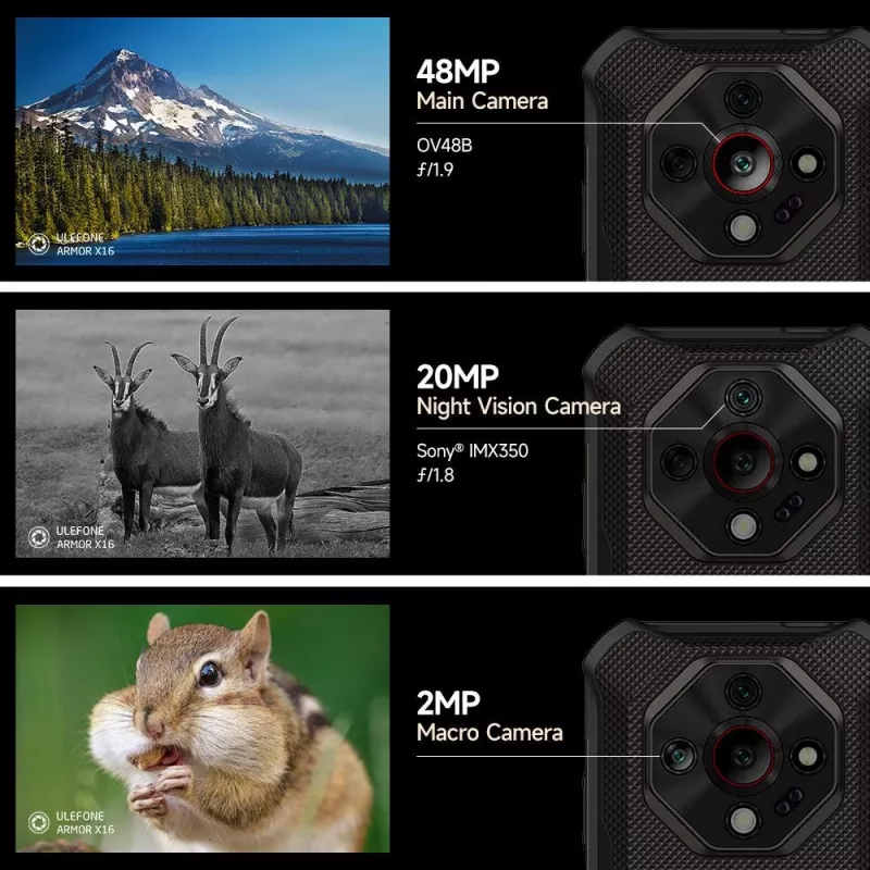 ULEFONE Armor X16 6GB/128GB Sand Dune Telemóvel robusto