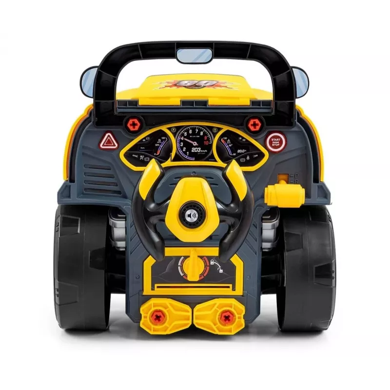 MILLY MALLY Oficina mecânica Conjunto com motor desmontado N-Gine Amarelo