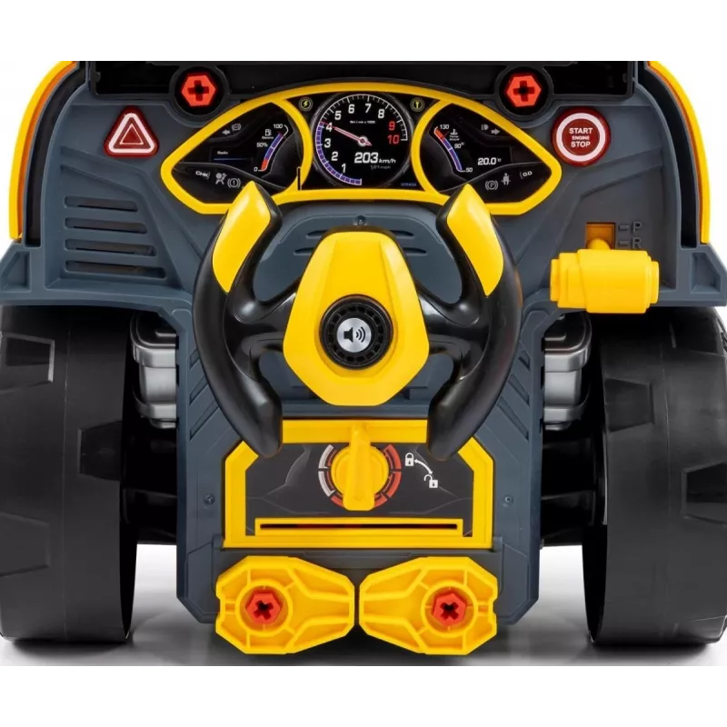 MILLY MALLY Oficina mecânica Conjunto com motor desmontado N-Gine Amarelo