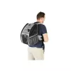 ZOLUX Nomad Mochila transportadora para cães e gatos, 32x25x42 cm, cinzento/preto