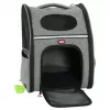 ZOLUX Nomad Mochila transportadora para cães e gatos, 32x25x42 cm, cinzento/preto