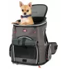ZOLUX Nomad Mochila transportadora para cães e gatos com compartimento para portátil - 33x29x40 cm, cinzento antracite
