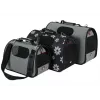 ZOLUX Nomad Flower S Bolsa de transporte para cães e gatos, cinzento com padrão floral, 36x21x23,5 cm