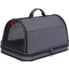 ZOLUX NOMAD M Bolsa de transporte reforçada para cães e gatos, preto, 44,5x28x25 cm