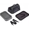 ZOLUX NOMAD M Bolsa de transporte reforçada para cães e gatos, preto, 44,5x28x25 cm