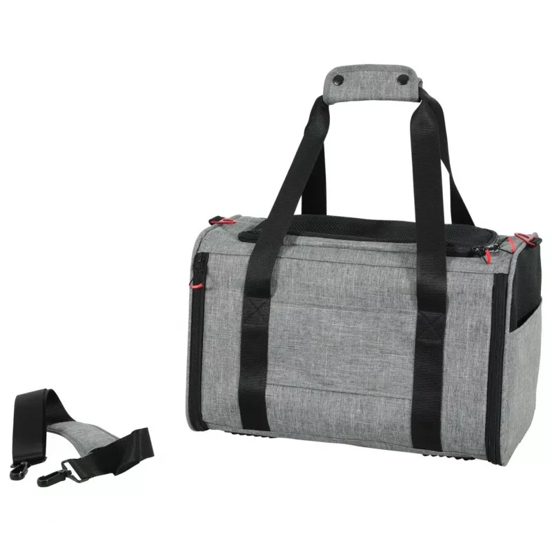 ZOLUX NOMAD M Bolsa de transporte expansível para animais de estimação 44x28x28 cm Cinzento