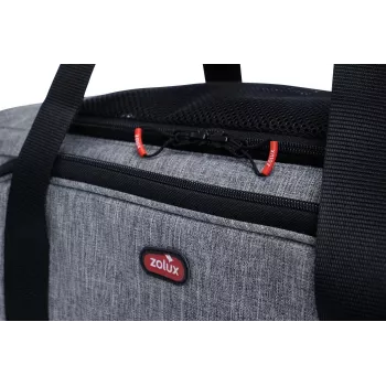 ZOLUX NOMAD M Bolsa de transporte expansível para animais de estimação 44x28x28 cm Cinzento