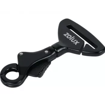 ZOLUX Nomad Cinto de segurança para cães com clipe - Preto, ajustável 45-75 cm, retenção de segurança universal para carro para cães