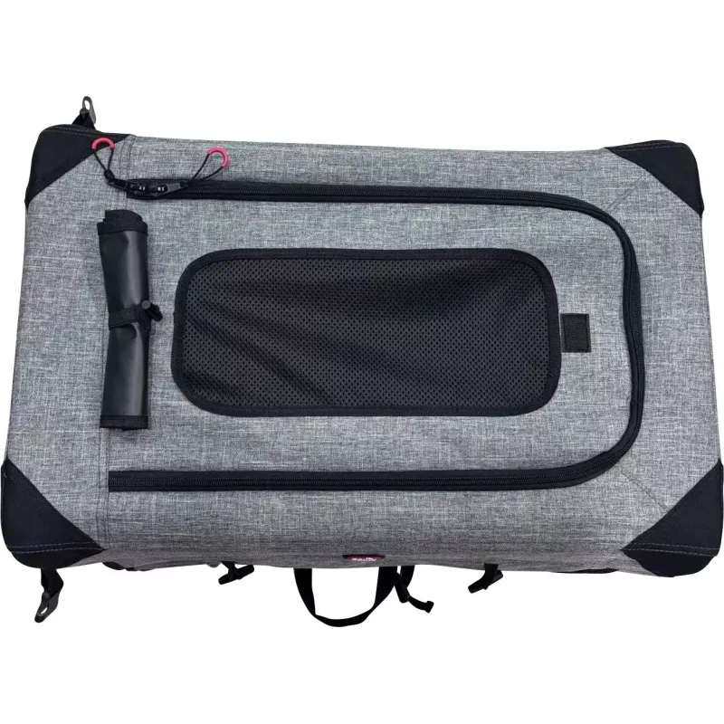 ZOLUX NOMAD M Caixa de transporte dobrável em tecido para animais de estimação 70x52x52 cm Cinzento/Preto