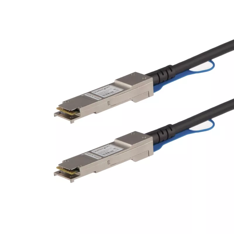 StarTech.com cabo Direct Attach QSFP+ de 0,5m - compatível com MSA - cabo Twinax passivo QSFP+ 40G - de QSFP para QSFP - preto