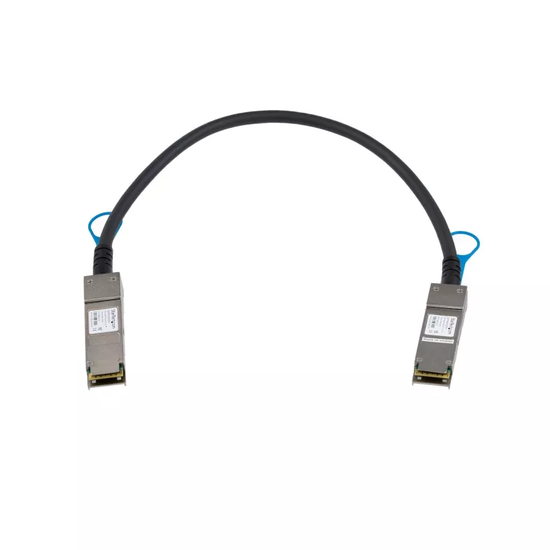 StarTech.com cabo Direct Attach QSFP+ de 0,5m - compatível com MSA - cabo Twinax passivo QSFP+ 40G - de QSFP para QSFP - preto