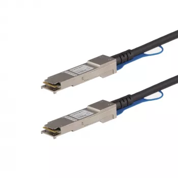 StarTech.com cabo Direct Attach QSFP+ de 0,5m - compatível com MSA - cabo Twinax passivo QSFP+ 40G - de QSFP para QSFP - preto
