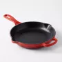 Le Creuset Frigideira de assar e servir em ferro fundido, preta, 23 cm