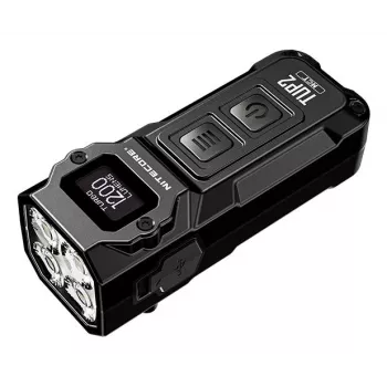 Lanterna de chaveiro Nitecore TUP2, preta, 1200lm, USB-C