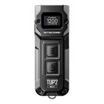 Lanterna de chaveiro Nitecore TUP2, preta, 1200lm, USB-C