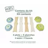 Smoby Life Conjunto de trave de equilíbrio para crianças - percurso de equilíbrio modular de 10 peças com pedras, interior/exterior, a partir dos 2 anos