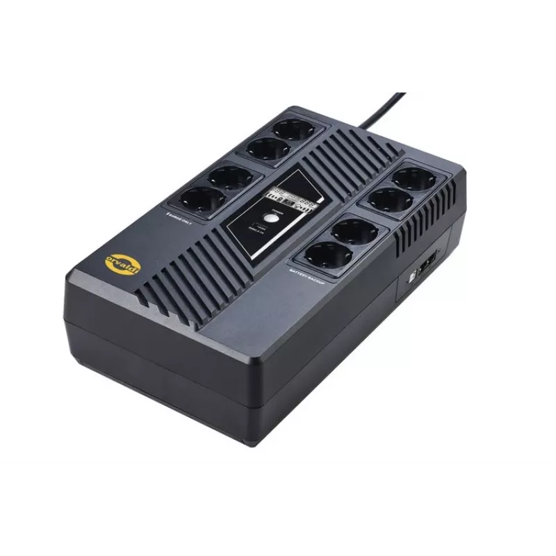 UPS ORVALDI AM-1000LCD USB Line-Interactive 1000VA 600W 8x tomadas Schuko, ecrã LCD