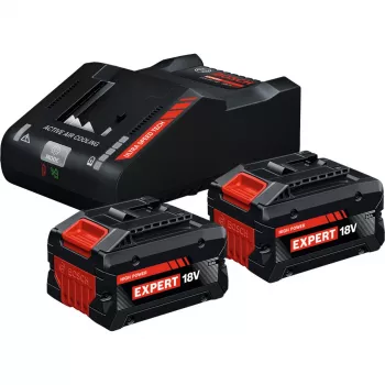 Bosch Expert Conjunto inicial 18V, 2x baterias ProCORE18V 8.0Ah + carregador GAL 18V-160 C, preto, AMPShare Alliance