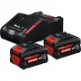 Bosch Expert Conjunto inicial 18V, 2x baterias ProCORE18V 8.0Ah + carregador GAL 18V-160 C, preto, AMPShare Alliance