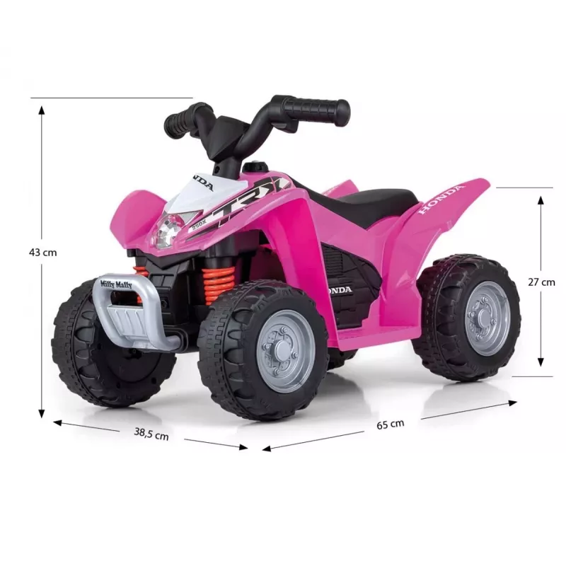 MILLY MALLY Quad Honda ATV a bateria rosa