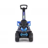 MILLY MALLY Bicicleta infantil com barra de empurrar azul-escuro