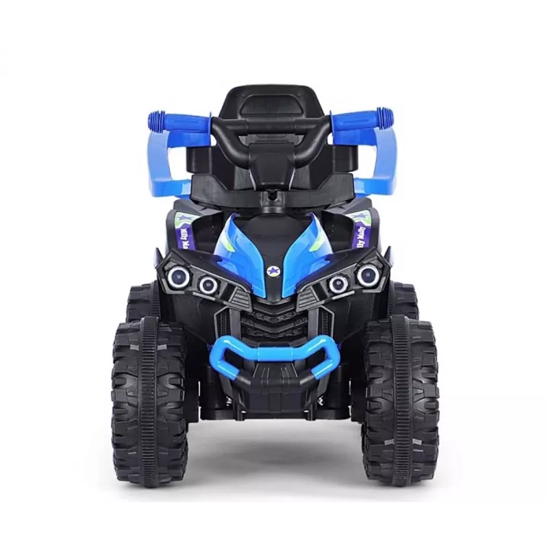 MILLY MALLY Bicicleta infantil com barra de empurrar azul-escuro