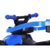 MILLY MALLY Bicicleta infantil com barra de empurrar azul-escuro