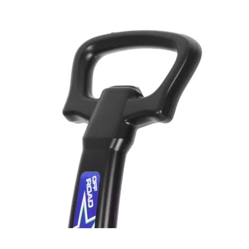 MILLY MALLY Bicicleta infantil com barra de empurrar azul-escuro