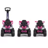 MILLY MALLY Bicicleta infantil com barra de empurrar Wild Pink 12