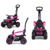 MILLY MALLY Bicicleta infantil com barra de empurrar Wild Pink 12