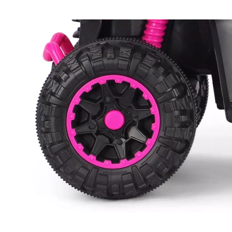 MILLY MALLY Bicicleta infantil com barra de empurrar Wild Pink 12