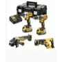 DEWALT DCK440P2T-QW Conjunto combinado de 4 peças com bateria 18V (2x5,0Ah, XR Li-Ion, sem escovas)