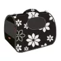 ZOLUX NOMAD FLOWER M Transportadora de animal de estimação macia para cães e gatos, 43,5x25x28,5 cm, padrão floral