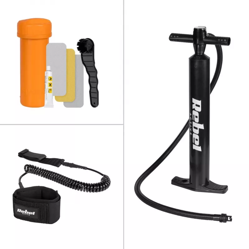 REBEL Active Pro Touring Conjunto de prancha SUP insuflável 381 cm RBA-4512