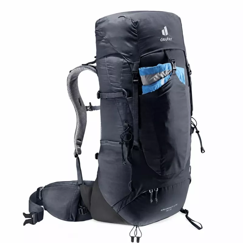 Deuter Aircontact Lite 40+10 Mochila preto/cinzento