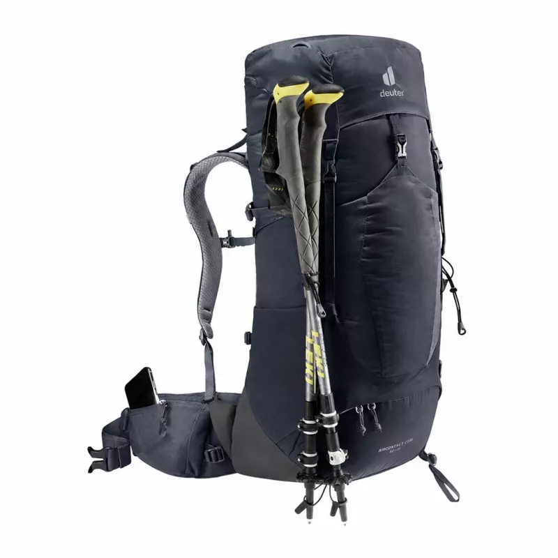 Deuter Aircontact Lite 40+10 Mochila preto/cinzento