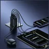 USAMS T70 40W 2xUSB-A 2xUSB-C Fonte de alimentação preto