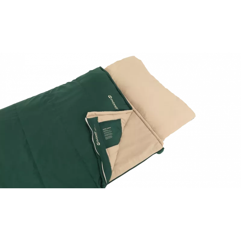 Outwell Contour Prime Green Saco de dormir 220x85 cm -13 a 16°C fecho à direita