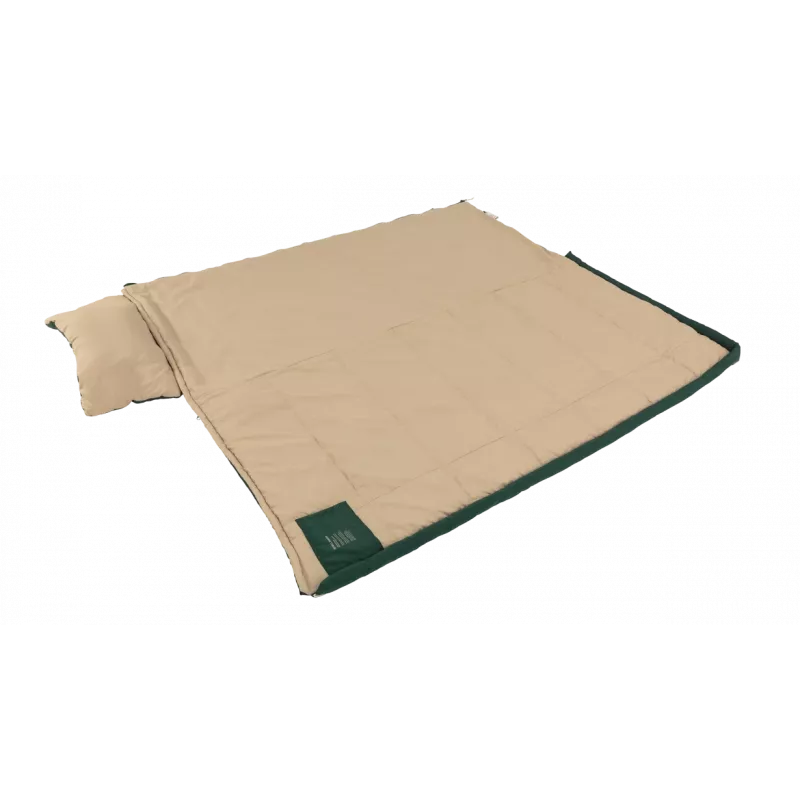 Outwell Contour Prime Green Saco de dormir 220x85 cm -13 a 16°C fecho à direita