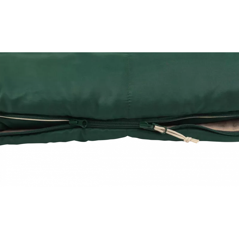 Outwell Contour Prime Green Saco de dormir 220x85 cm -13 a 16°C fecho à direita
