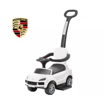MILLY MALLY Carrinho de passeio com pedais Porsche Cayenne branco