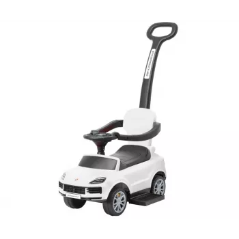 MILLY MALLY Carrinho de passeio com pedais Porsche Cayenne branco