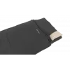 Outwell Contour Prime Saco de dormir sintético (190 cm) - preto, fecho à direita